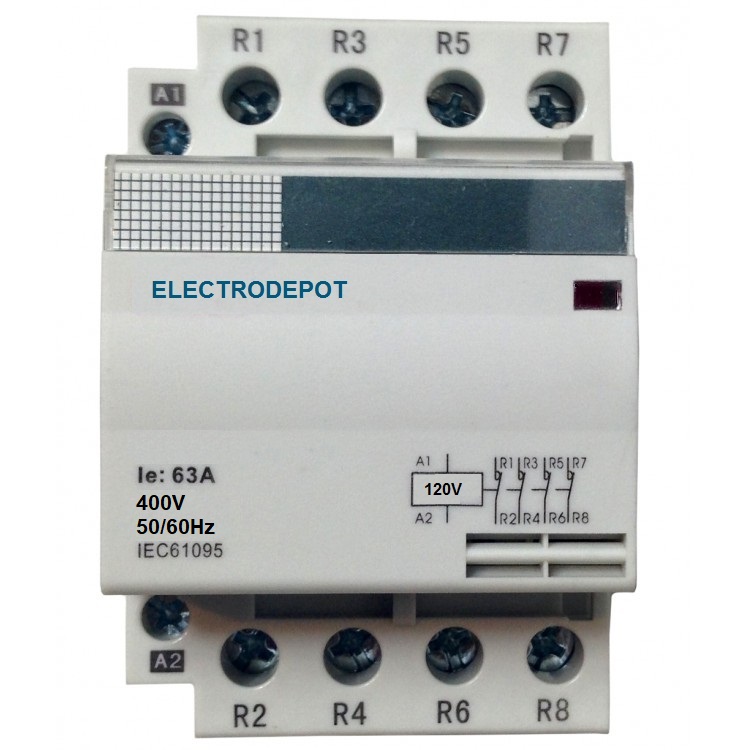 Auxiliary NO/NC IEC DIN 600V 30AMP Contactor 3 Pole Coil 120VAC 30a 32a 40a 50a 